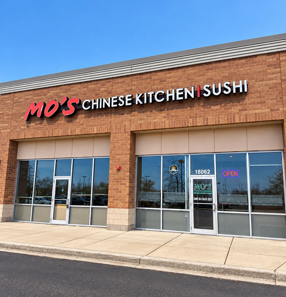 Mo’s Chinese Kitchen and Sushi storefront